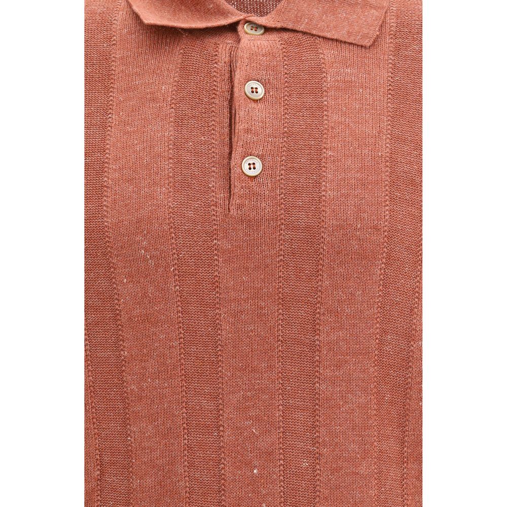 Chemise en jean orange Brunello Cucinelli