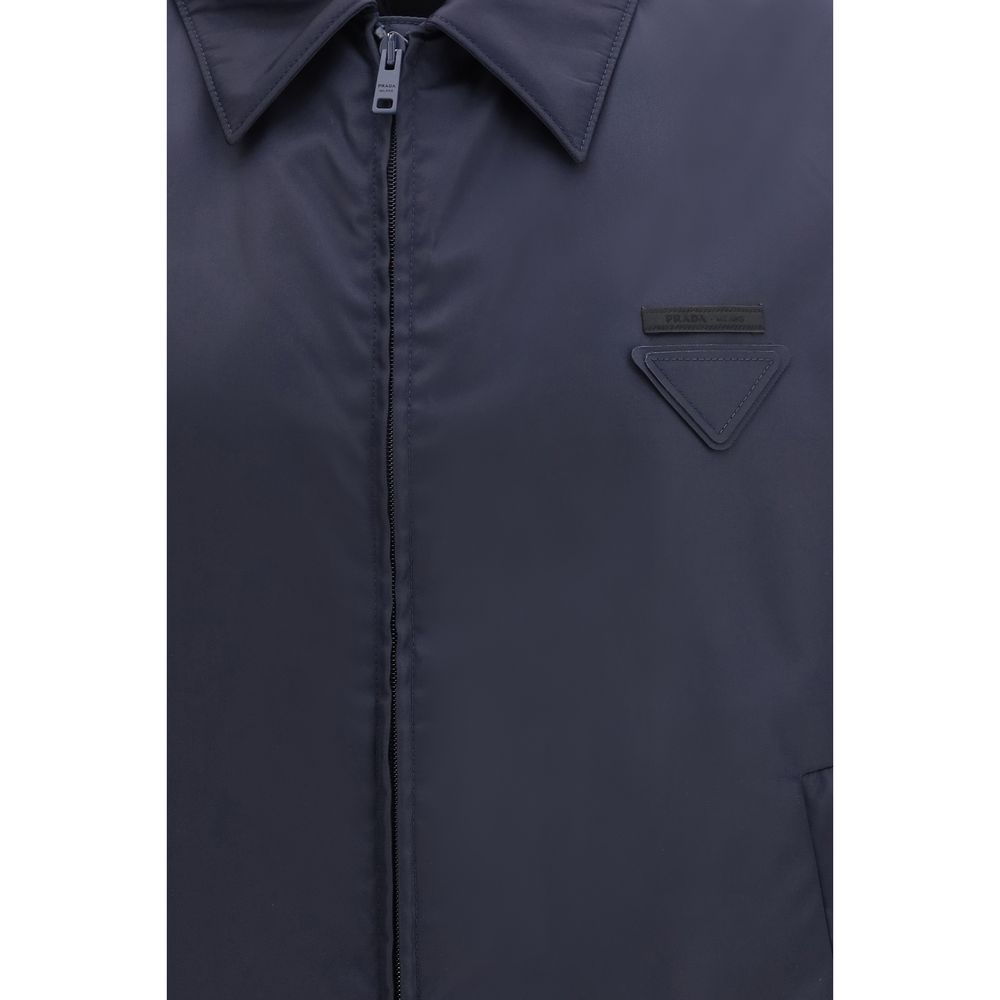 Blouson Prada en nylon bleu