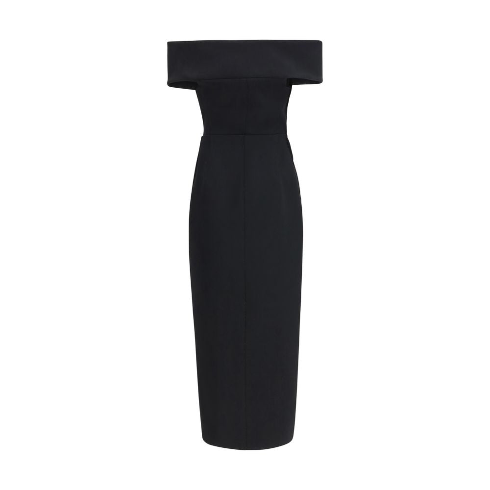 Robe de cocktail Khaite en polyester noir