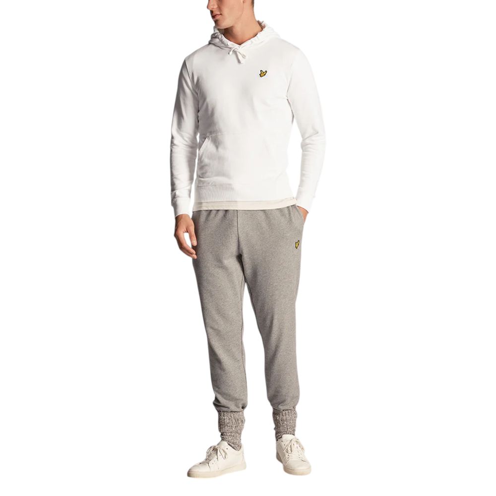 Sweat à capuche en coton blanc Lyle & Scott