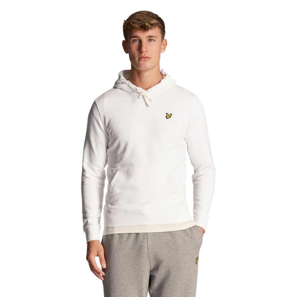 Sweat à capuche en coton blanc Lyle & Scott