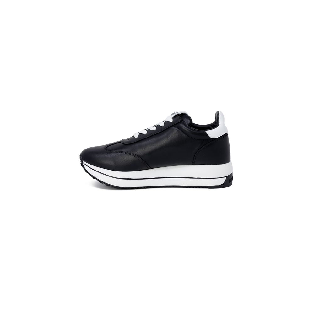 Baskets basses Love Moschino en cuir noir