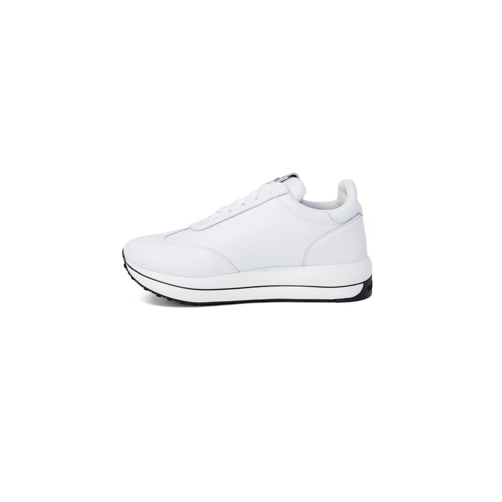 Baskets basses Love Moschino en cuir blanc