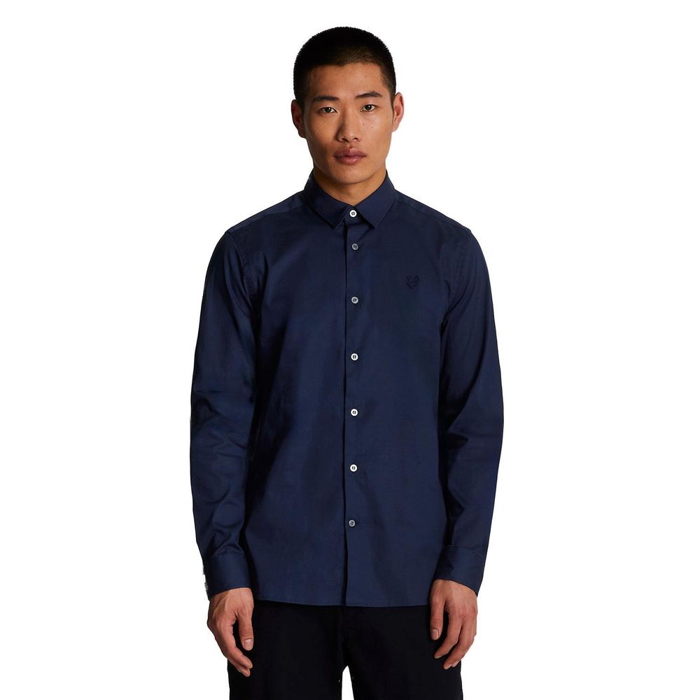 Chemise habillée en coton bleu Lyle & Scott