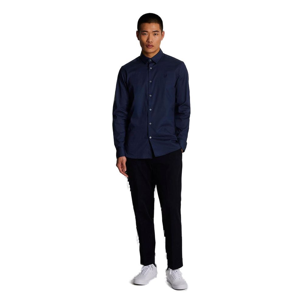 Chemise habillée en coton bleu Lyle & Scott