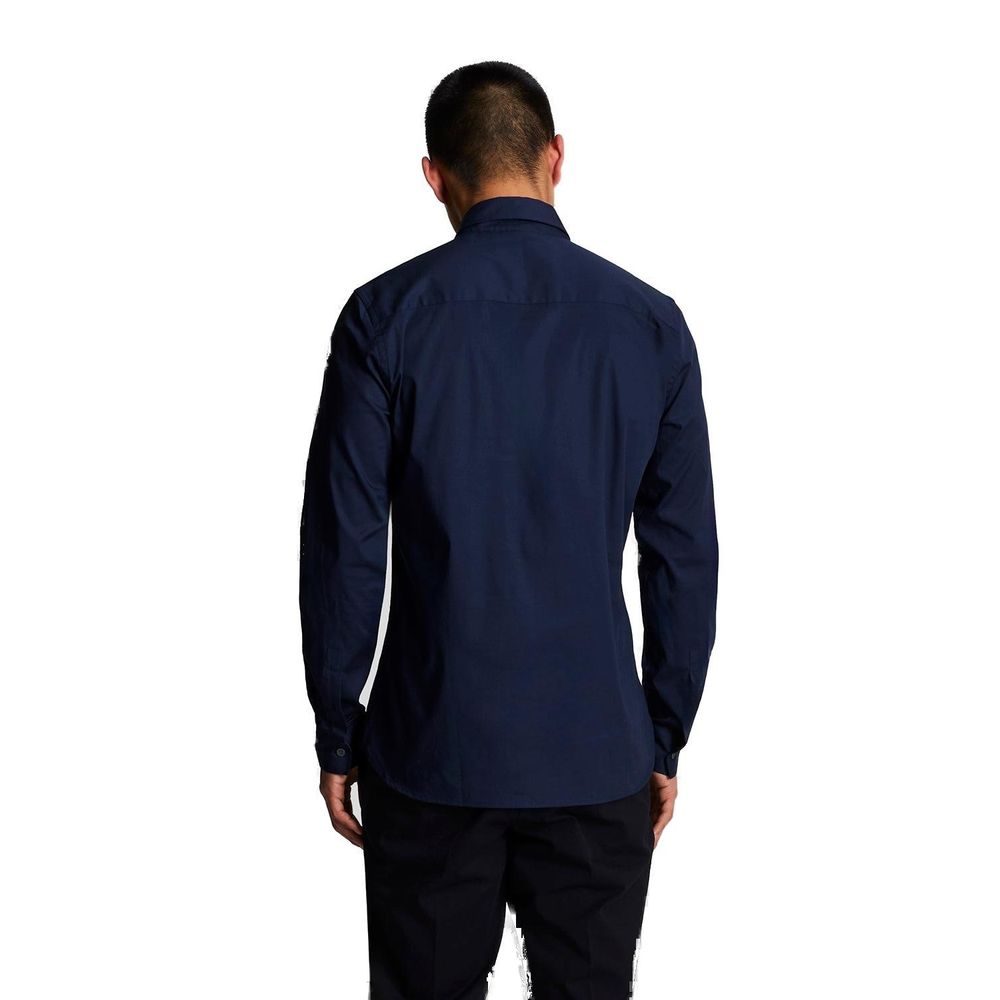 Chemise habillée en coton bleu Lyle & Scott
