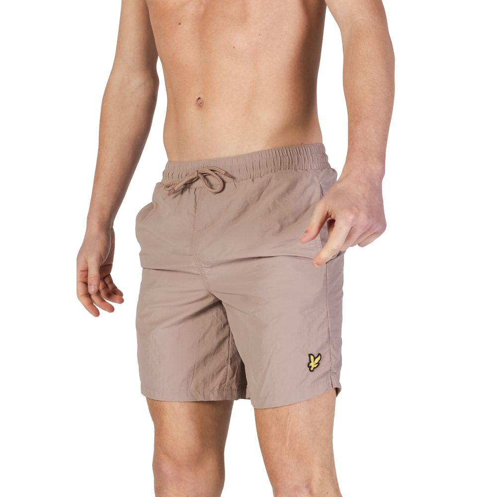 Short de bain en nylon beige Lyle & Scott
