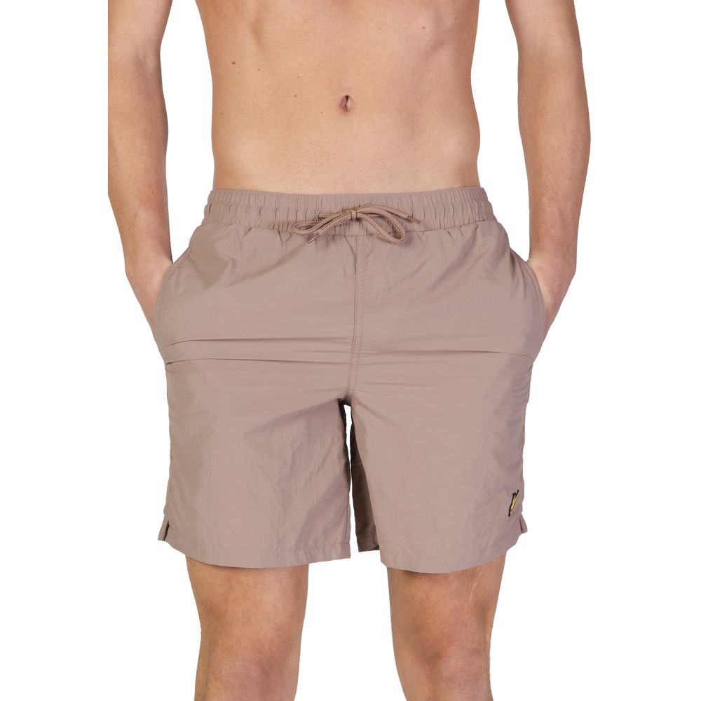 Short de bain en nylon beige Lyle & Scott