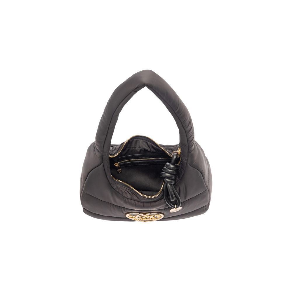 Sac à main en nylon noir Love Moschino