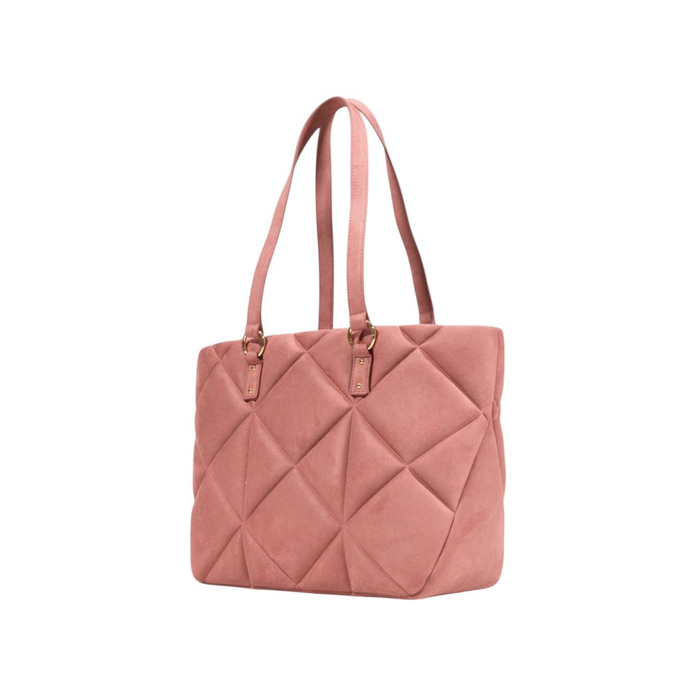 Sac à main Love Moschino en cuir suédé rose