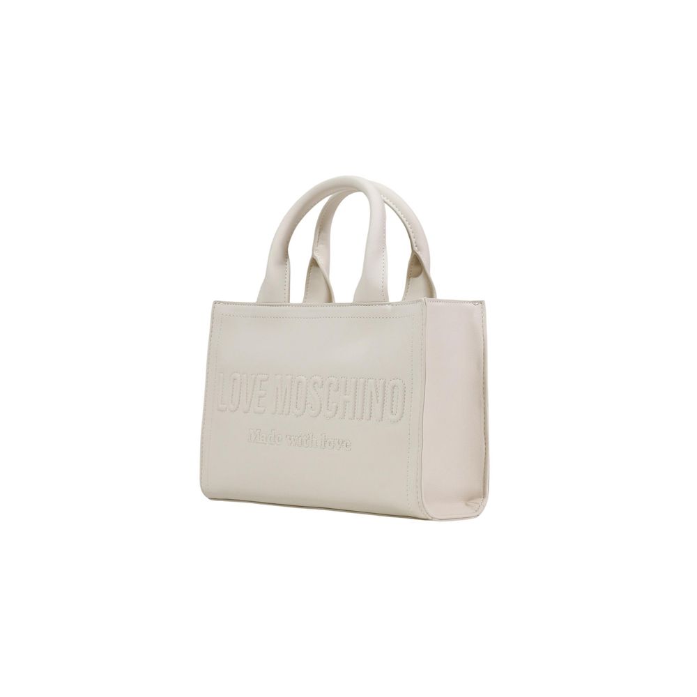 Sac à main Love Moschino beige en polyéthylène