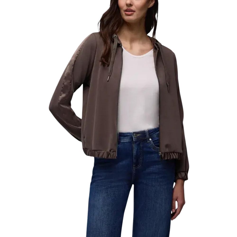 Sweat à capuche Street One marron en modal