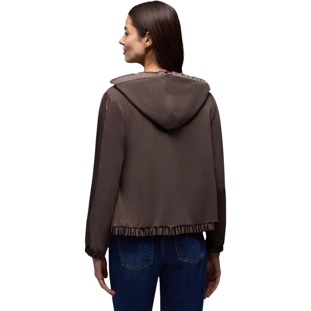 Sweat à capuche Street One marron en modal