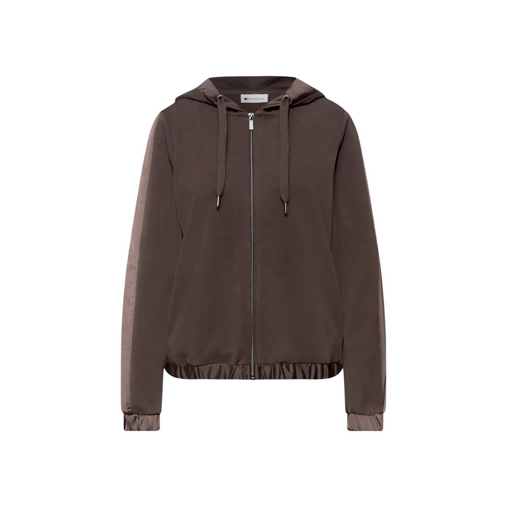 Sweat à capuche Street One marron en modal