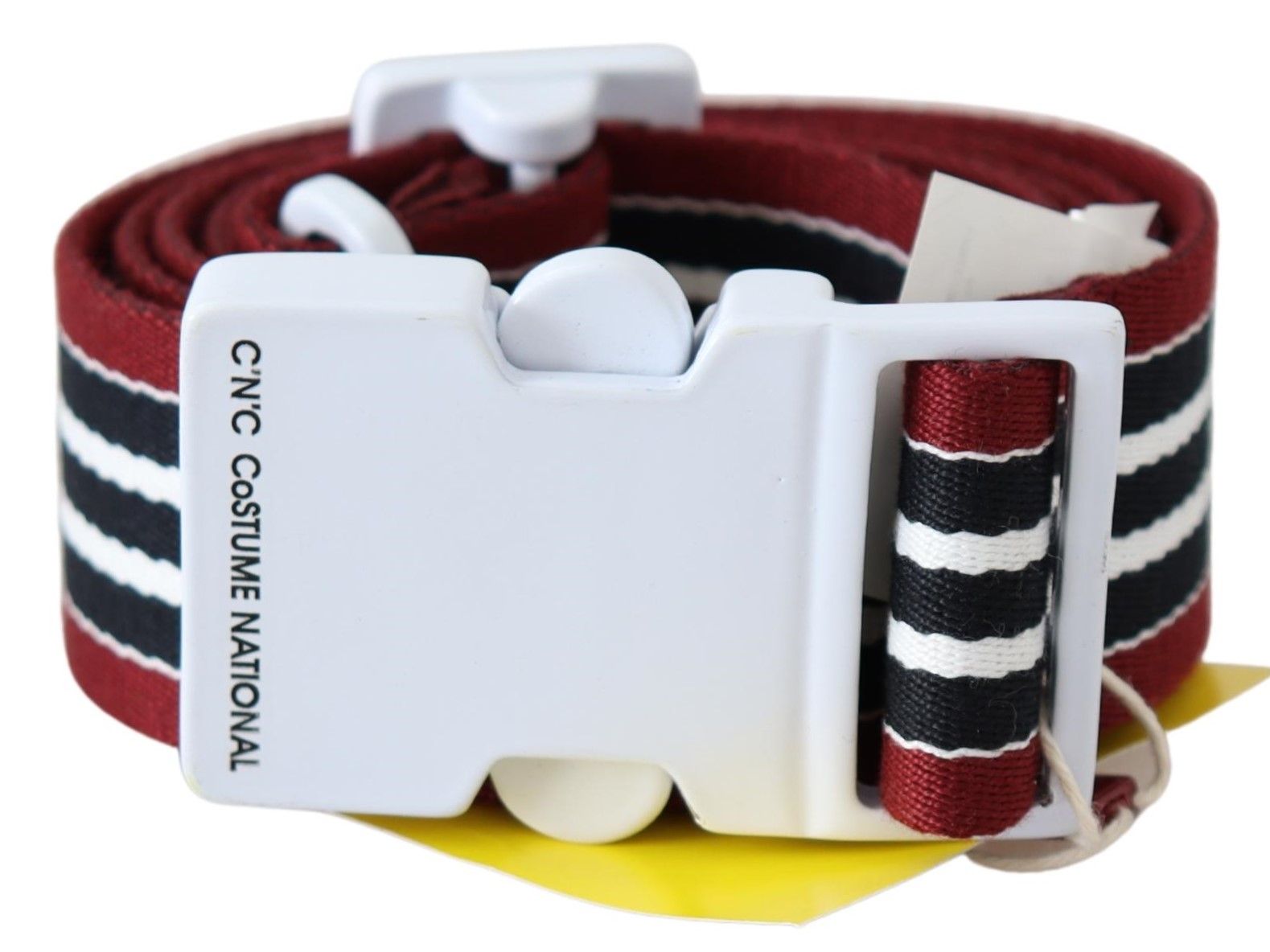 Ceinture régulière Costume National en coton et toile noirs