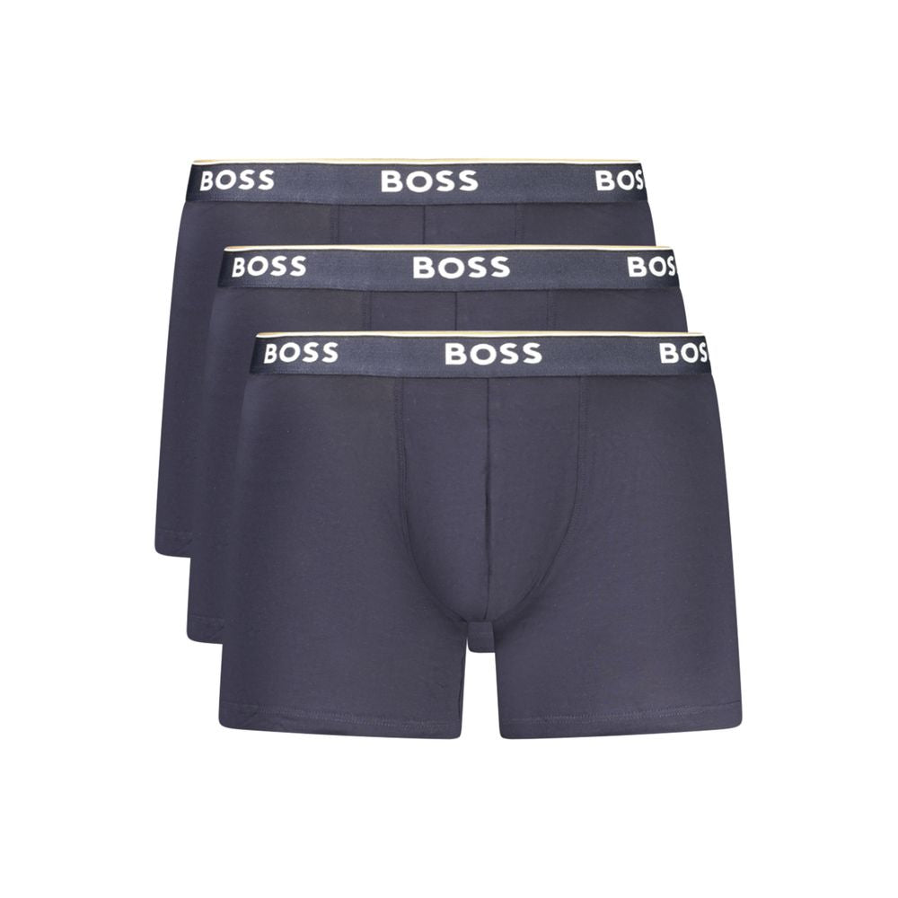 Caleçon homme en coton bleu Hugo Boss