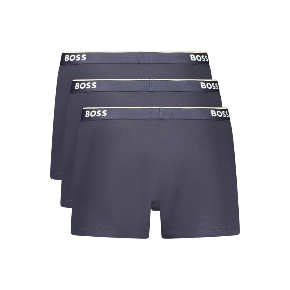 Caleçon homme en coton bleu Hugo Boss