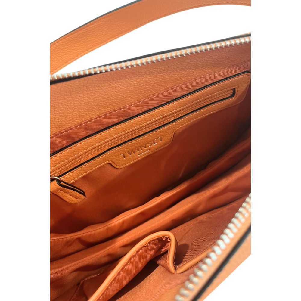 Sac bandoulière Twinset en polyuréthane orange pour femme