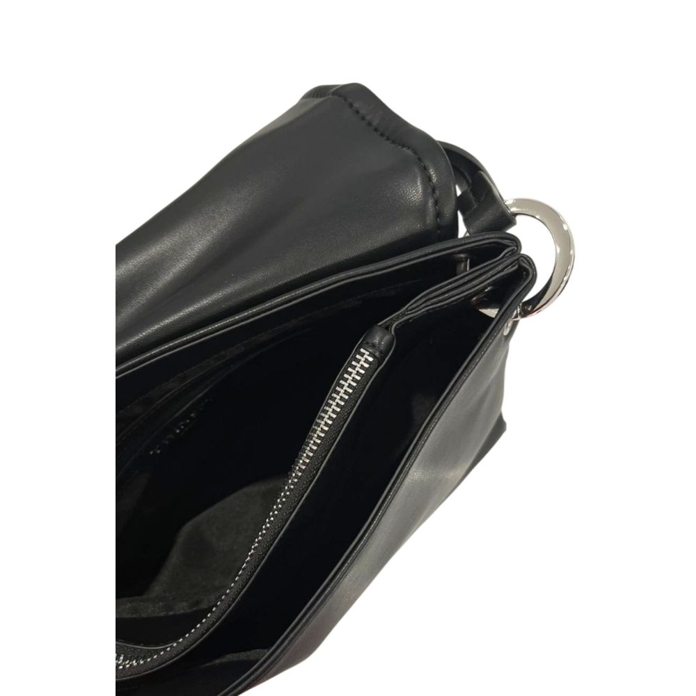 Sac bandoulière Twinset noir en similicuir pour femme