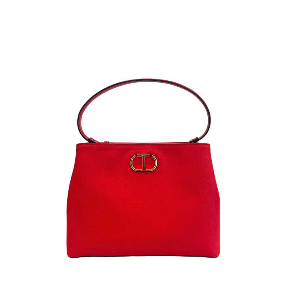 Sac à main Twinset rouge en PU pour femme