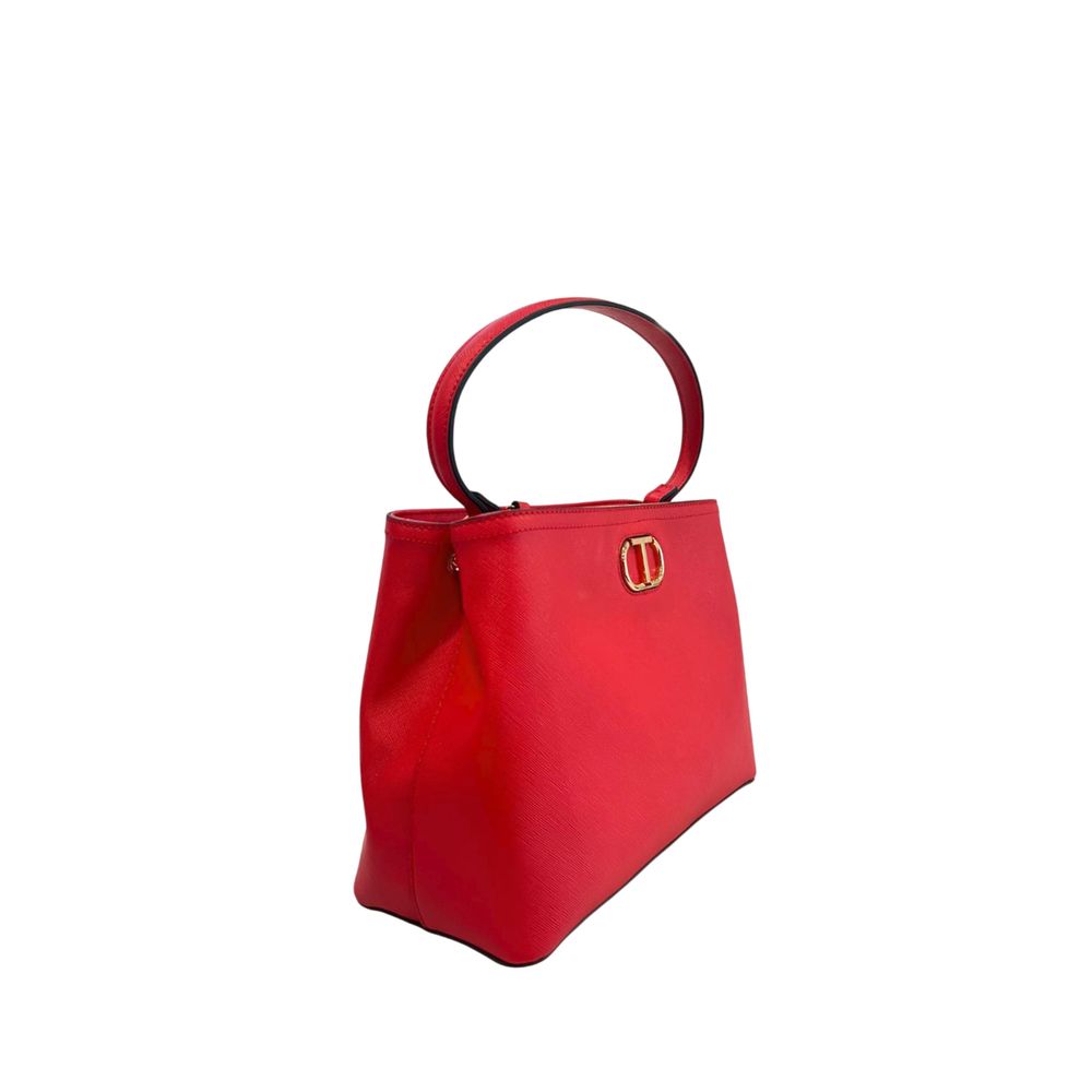 Sac à main Twinset rouge en PU pour femme
