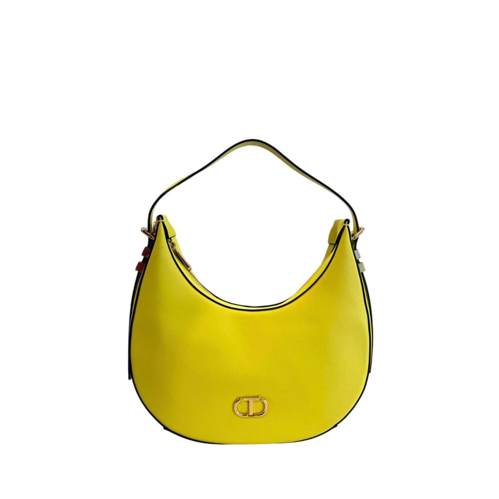 Sac à bandoulière Twinset jaune en polyuréthane pour femme