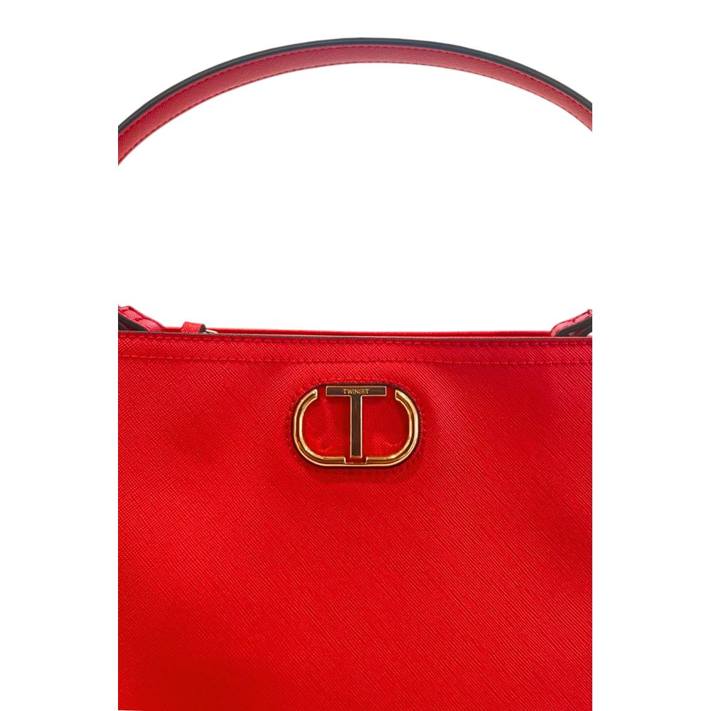 Sac à main Twinset rouge en PU pour femme