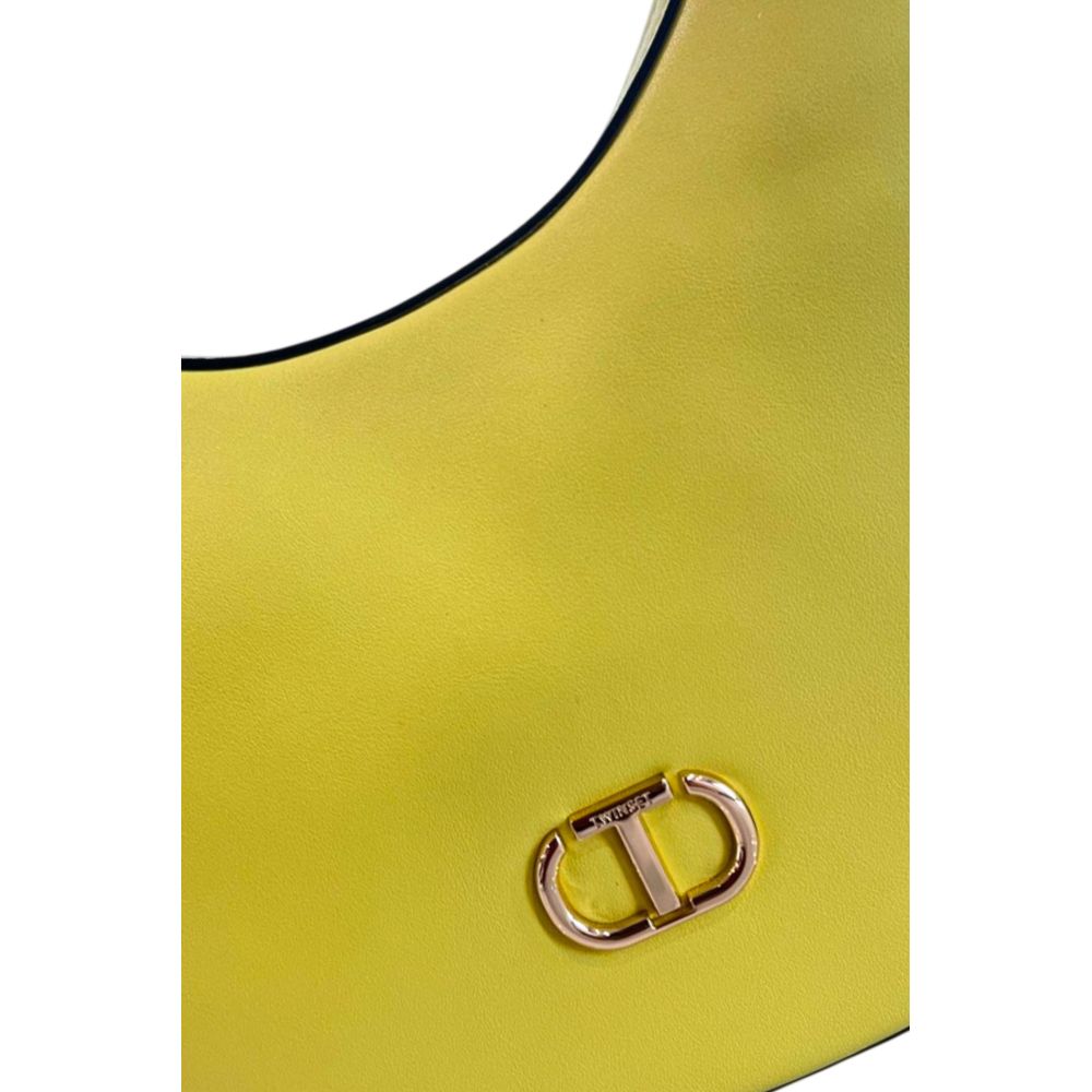Sac à bandoulière Twinset jaune en polyuréthane pour femme