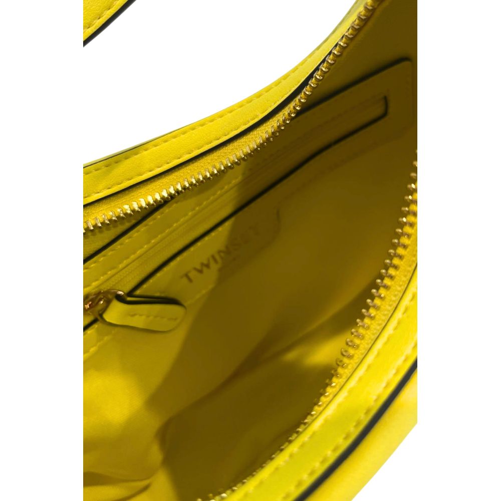 Sac à bandoulière Twinset jaune en polyuréthane pour femme