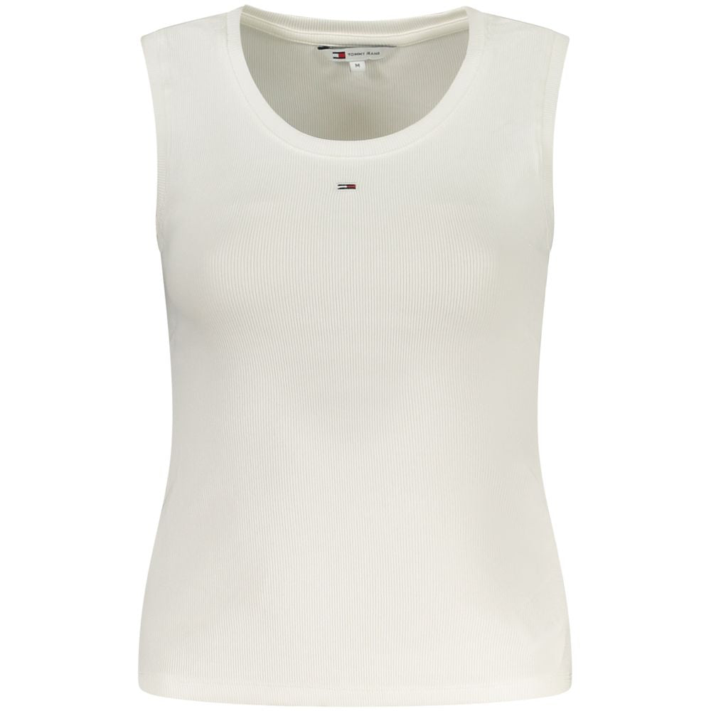 Tommy Hilfiger Débardeur Femme en Coton Blanc