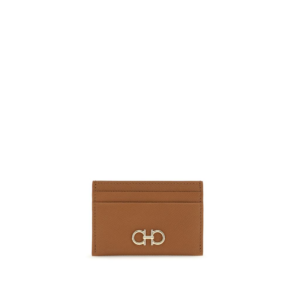 Portefeuille Ferragamo en cuir de veau marron Bos Taurus