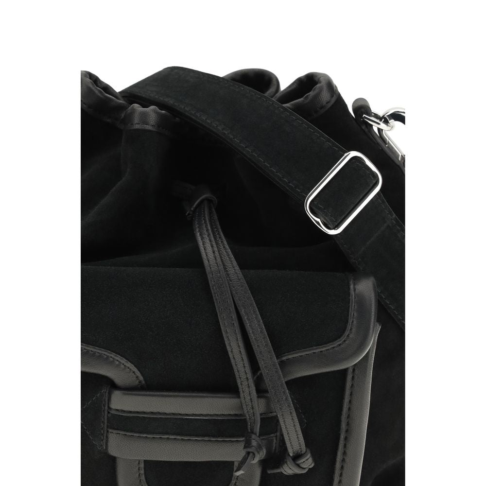 Sac Backet Pierre Hardy en cuir de veau noir Bos Taurus