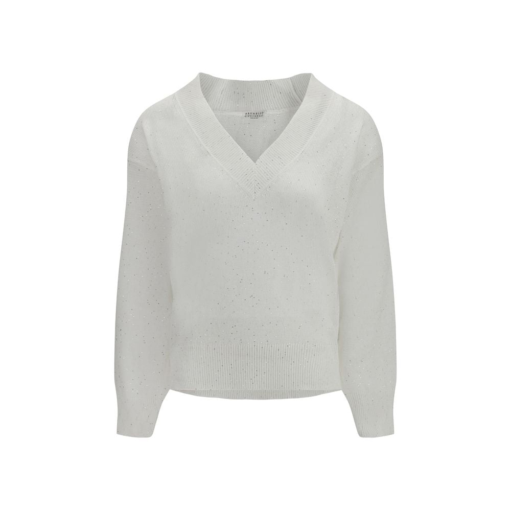 T-shirt Brunello Cucinelli en lin blanc