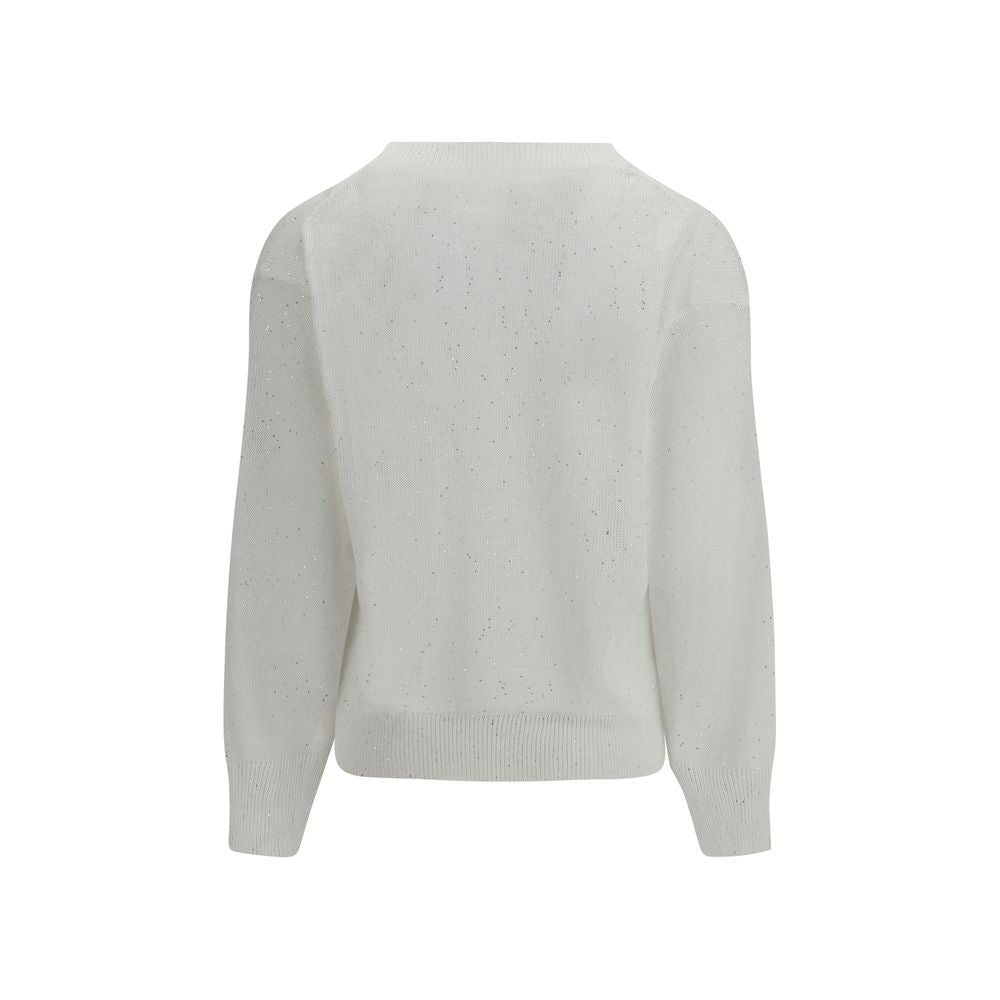 T-shirt Brunello Cucinelli en lin blanc