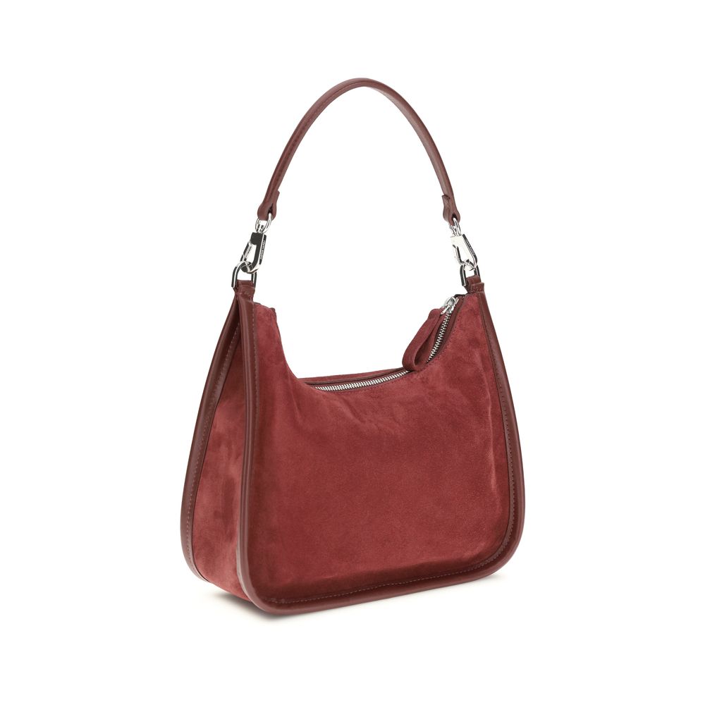 Sac porté épaule Pierre Hardy en cuir de veau Bordeaux Bos Taurus