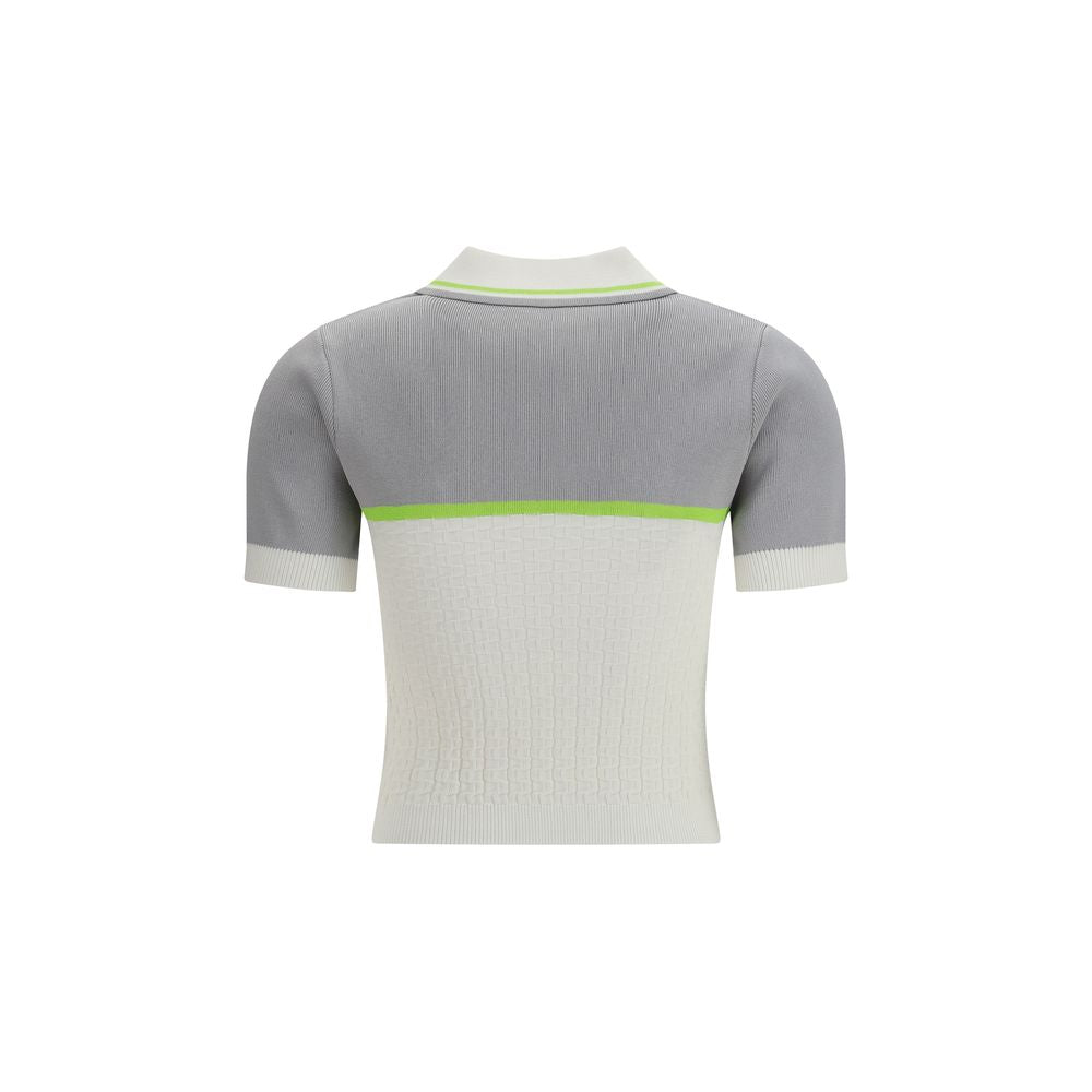 Polo Casablanca blanc en viscose