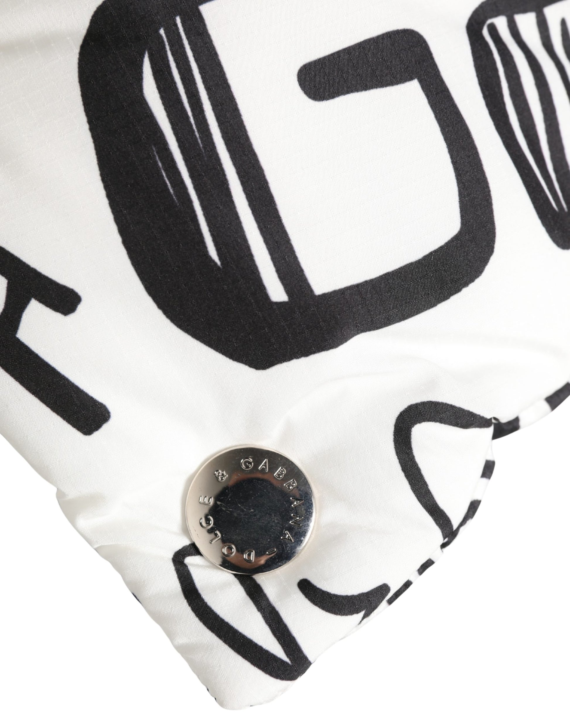 Dolce & Gabbana Chapeau Casquette Entirement Enveloppante Imprimé Logo Blanc
