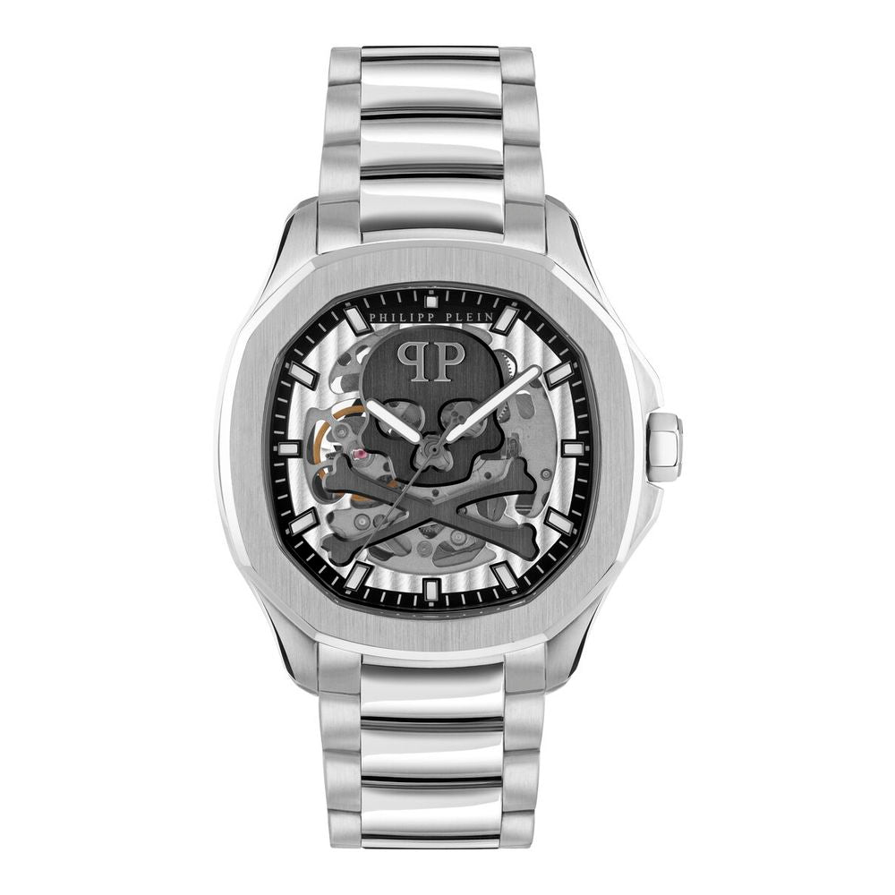 Montre habillée en acier inoxydable gris Philipp Plein