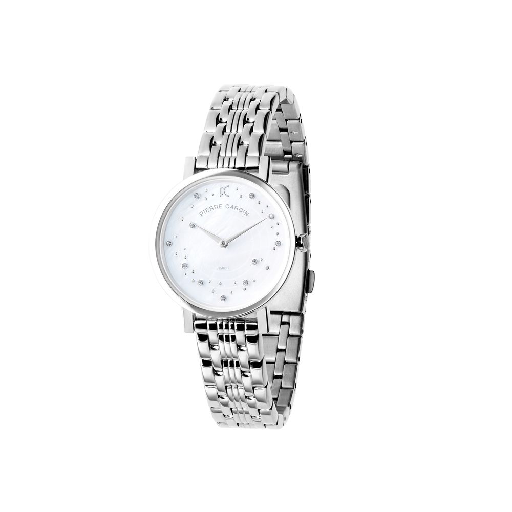 Montre habillée en acier inoxydable gris Pierre Cardin