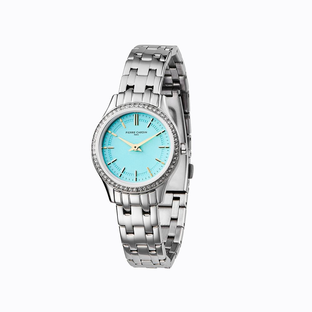 Montre de ville Pierre Cardin en acier inoxydable gris