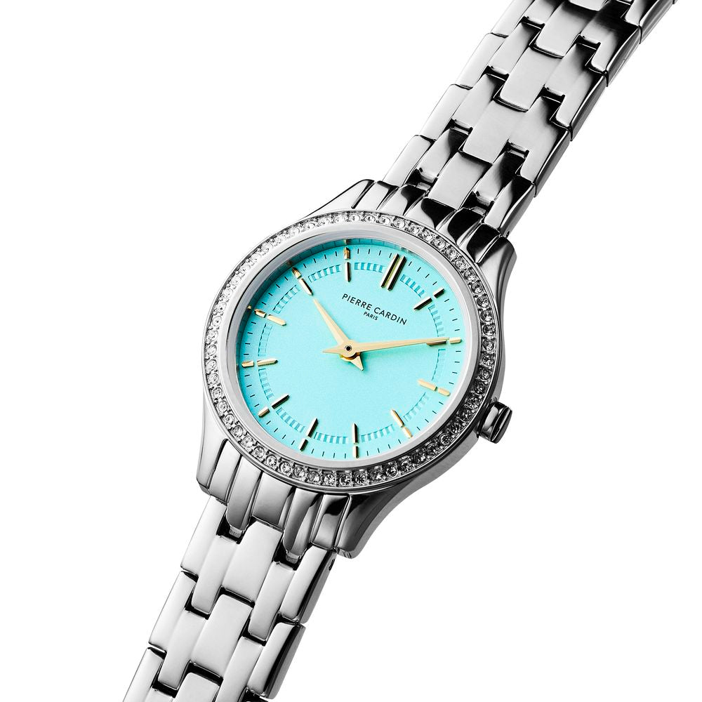 Montre de ville Pierre Cardin en acier inoxydable gris