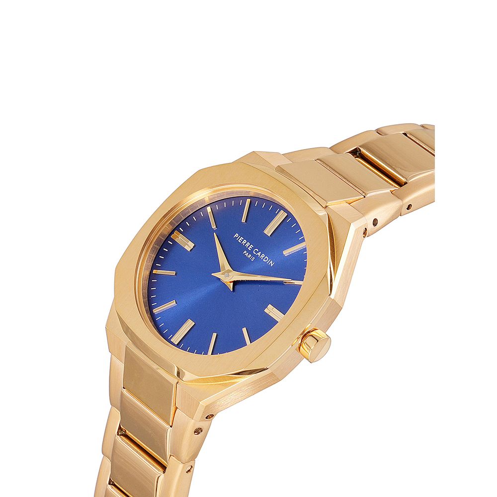Montre habillée Pierre Cardin en acier inoxydable doré