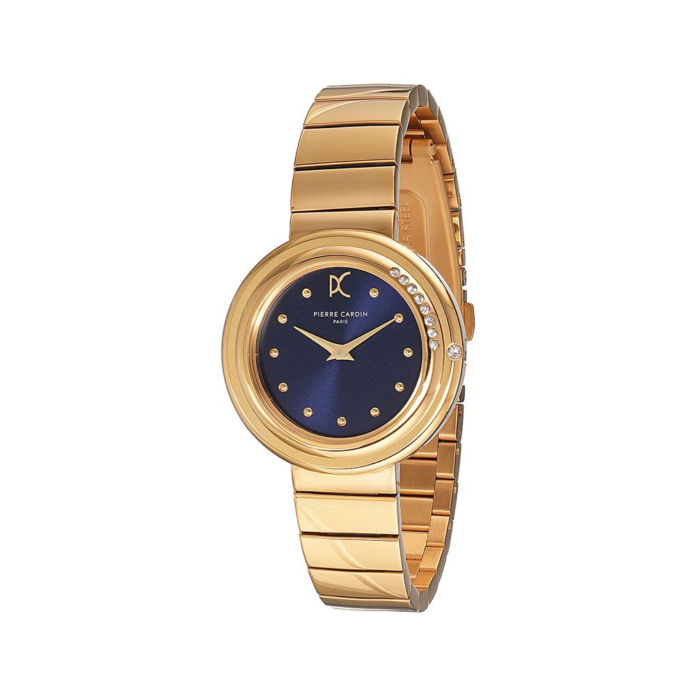 Montre habillée Pierre Cardin en acier inoxydable doré