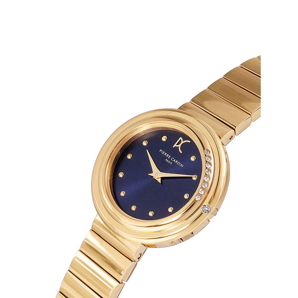 Montre habillée Pierre Cardin en acier inoxydable doré