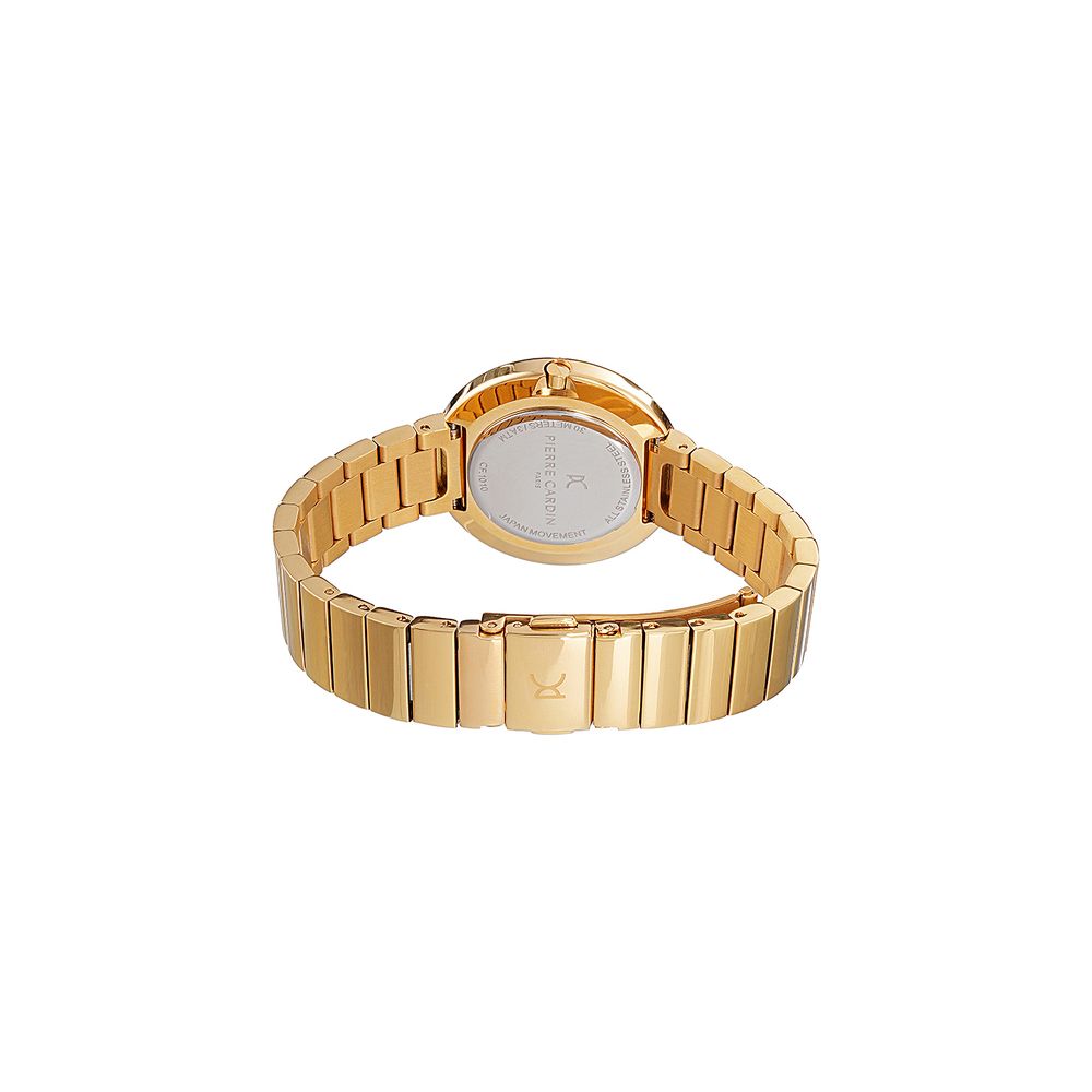 Montre habillée Pierre Cardin en acier inoxydable doré
