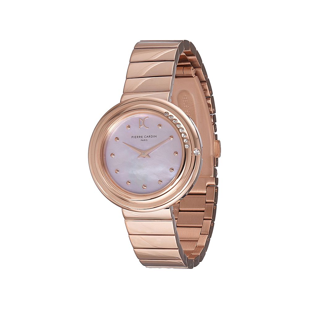 Montre habillée Pierre Cardin en acier inoxydable doré
