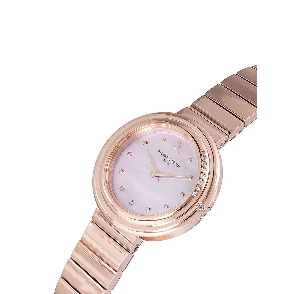 Montre habillée Pierre Cardin en acier inoxydable doré