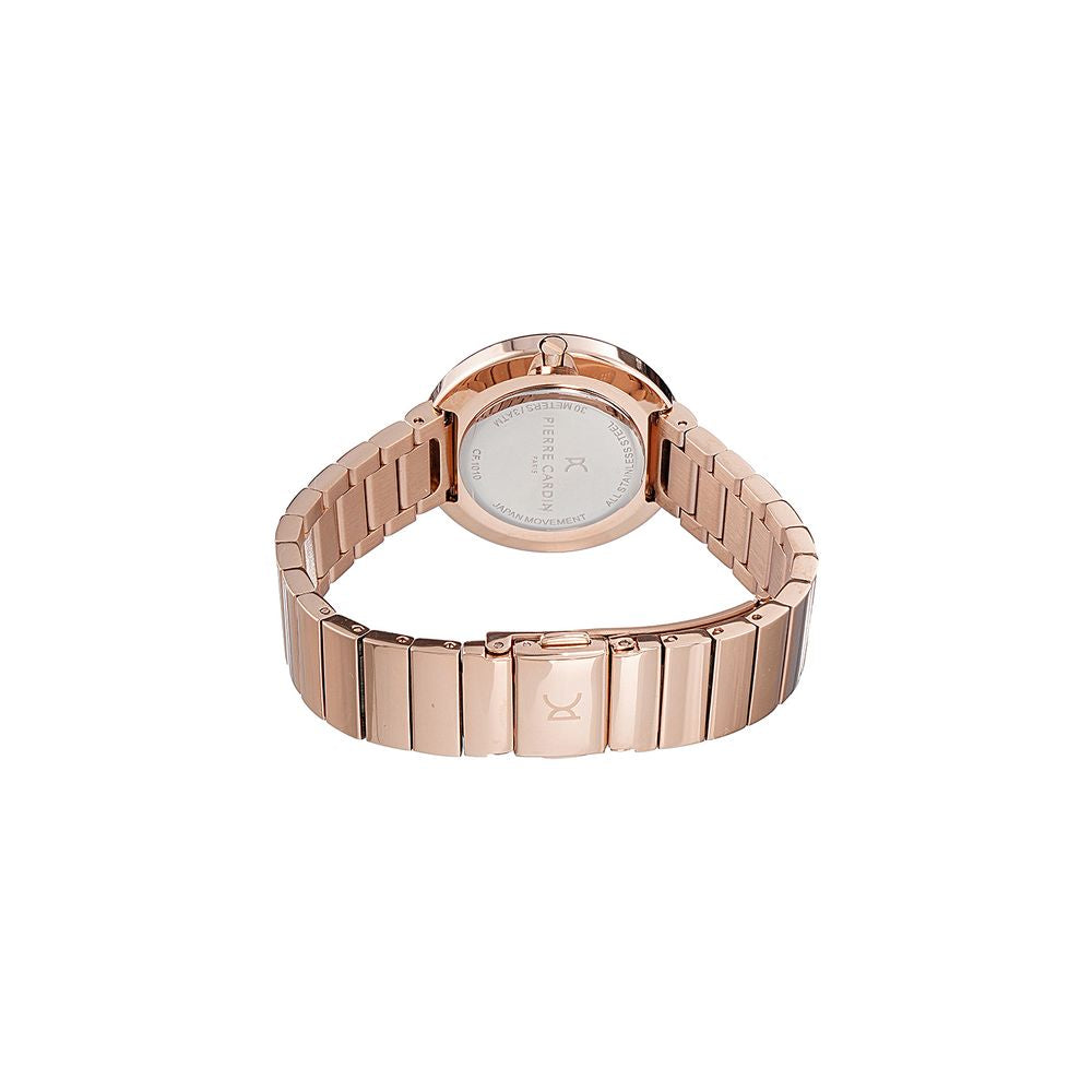 Montre habillée Pierre Cardin en acier inoxydable doré