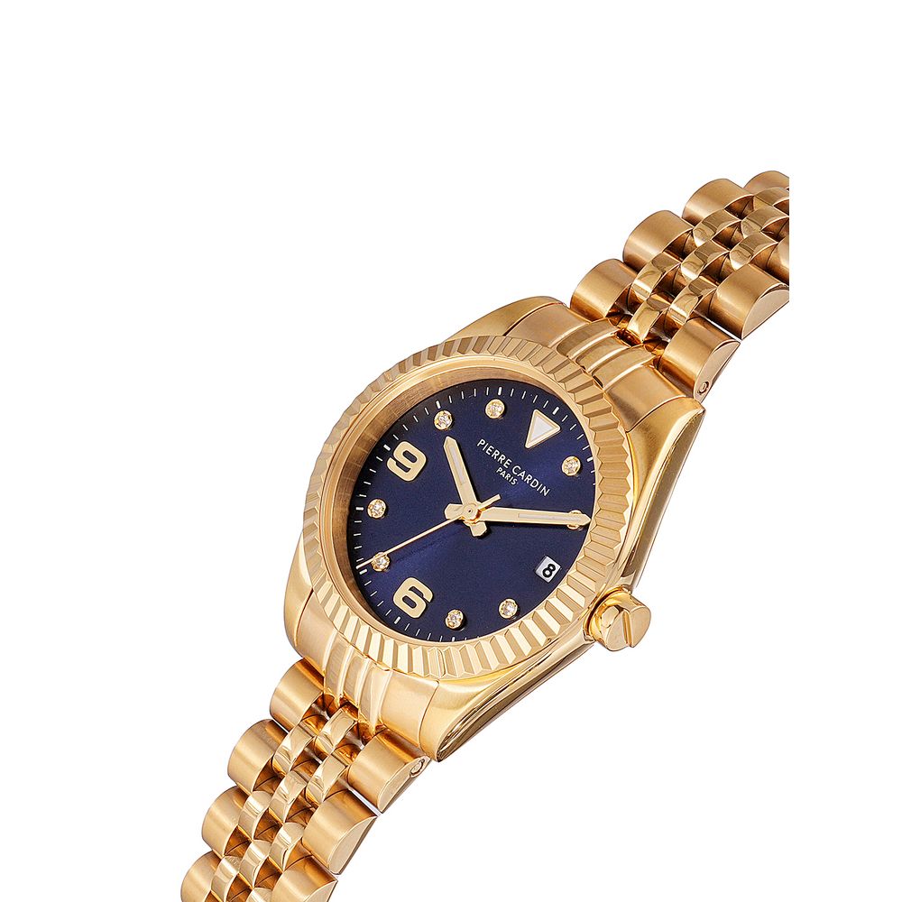 Montre habillée Pierre Cardin en acier inoxydable doré