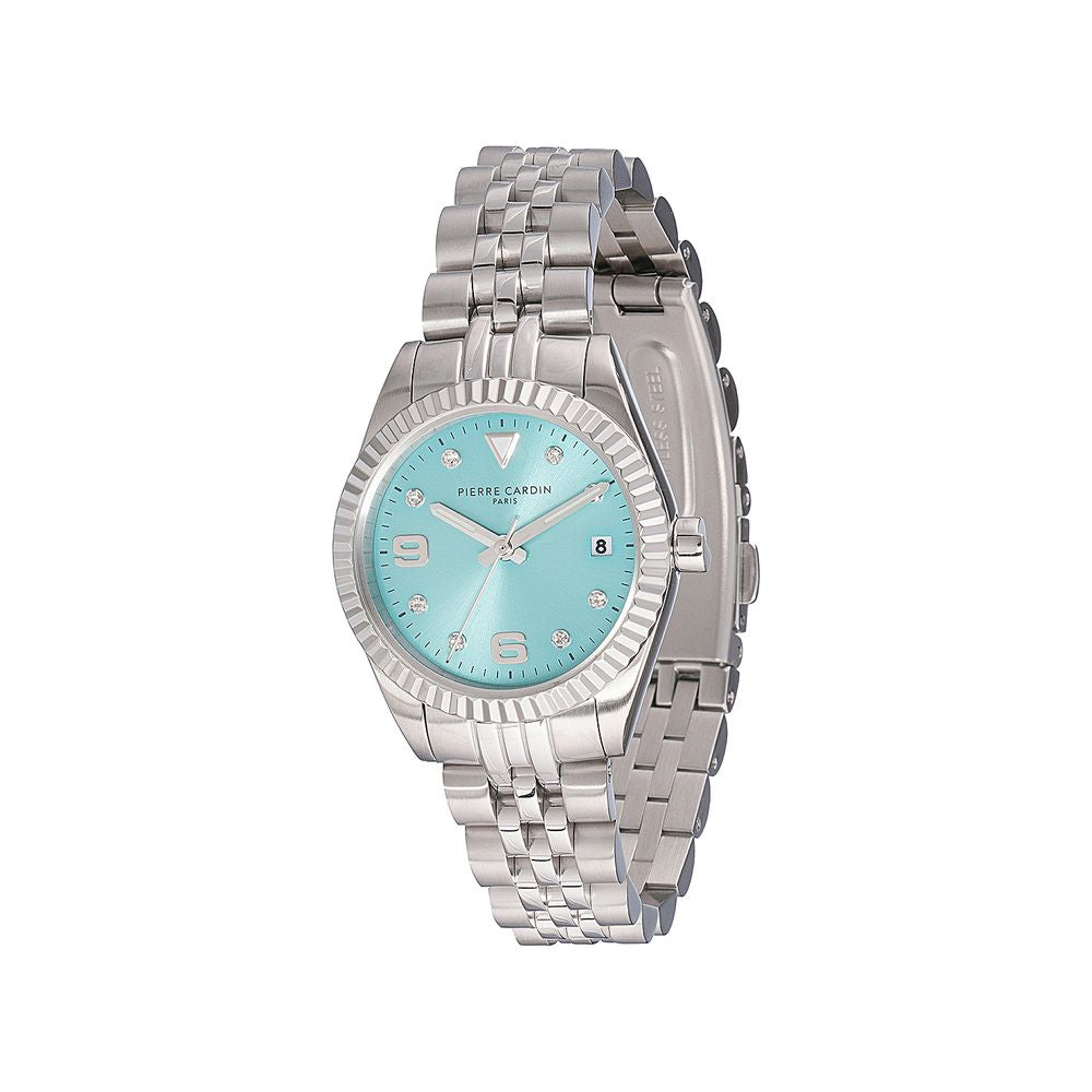 Montre habillée Pierre Cardin grise en acier inoxydable
